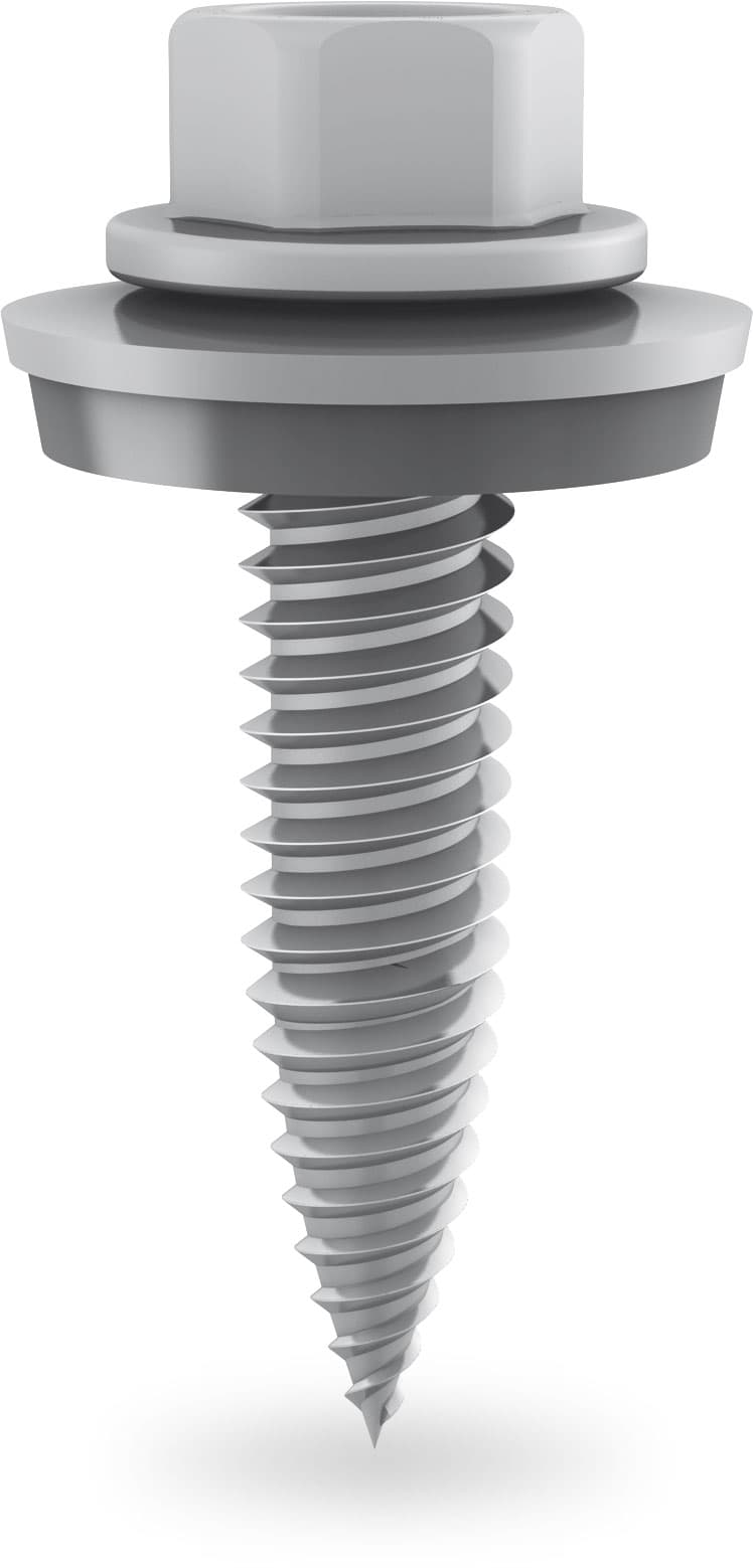 iSolarPro Schreinerschraube mit Dichtscheibe und Sechskantkopf für Photovoltaik-Systeme