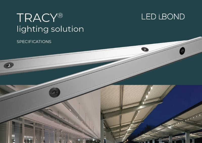 TRACY® LED Lichtleisten für Carport IP67 Aluminium LED-Spots