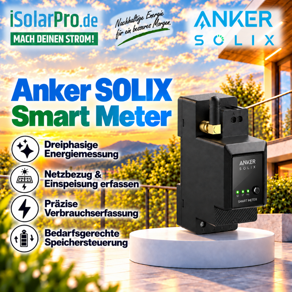 iSolarPro Anker SOLIX Smart Meter fĂŒr intelligente Energiemessung