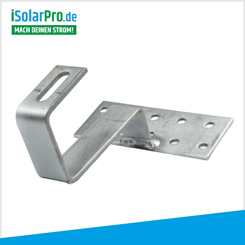 Edelstahl-Dachhaken Standard 30 × 5 mm für die sichere Montage von Solarmodulen