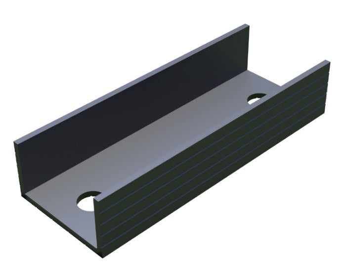 iSolarPro Profilschienenverbinder Schienenverbinder Montagesystem Schrägansicht für Photovoltaik-Systeme