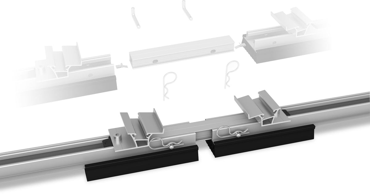 iSolarPro K2 Systems Dome 6.10 Connector Bonding Set 1 Schienenverbinder Montagesystem für Photovoltaik-Systeme