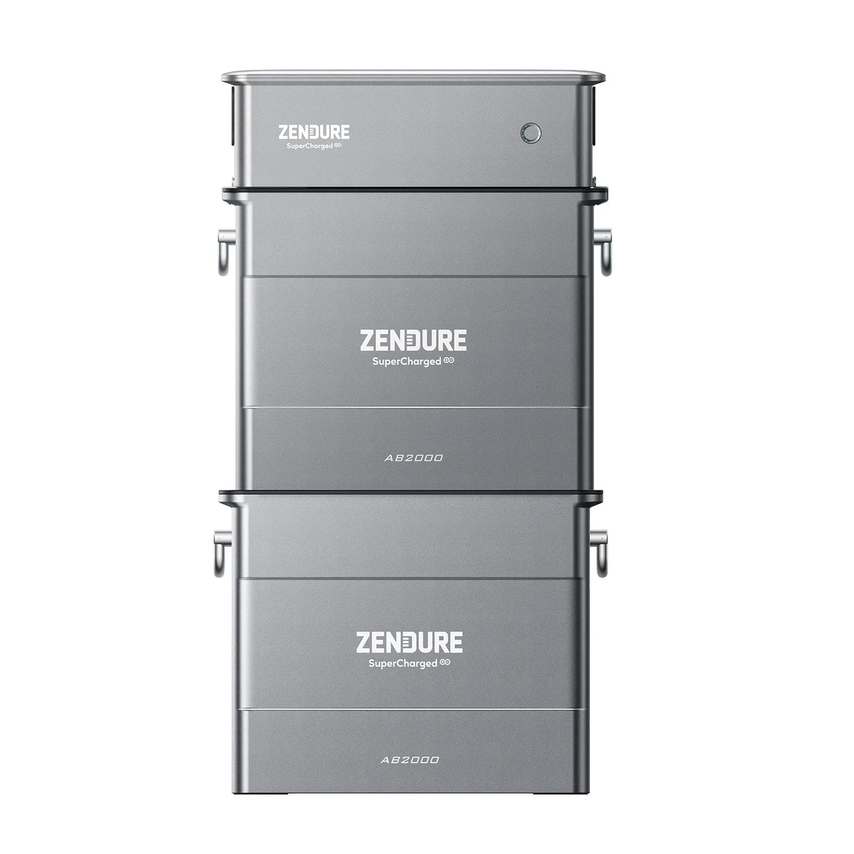 iSolarPro Zendure SuperBase V1500 mit Doppel-Energiespeicher-Stapel in freigestellter Vorderansicht für Photovoltaik-Systeme