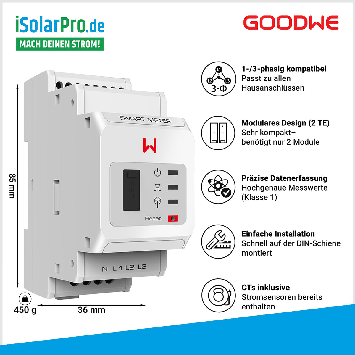 GoodWe Smart Meter GM3000 3-phasig