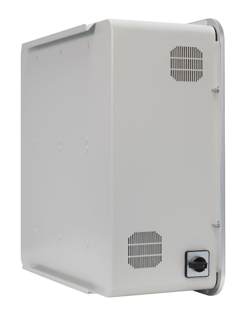 iSolarPro SAX Home Energiespeicher Rückseite mit Lüftungsschlitzen für Photovoltaik-Systeme