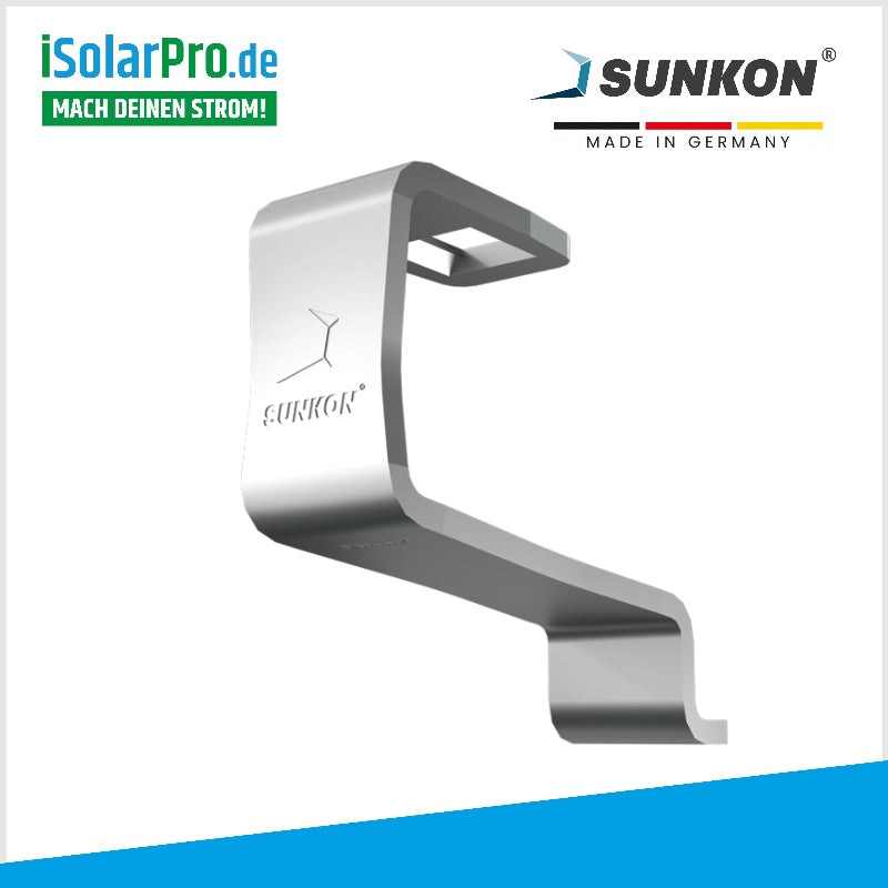 SUNKON Unterkonstruktion KOMPLETTSET für 5x PV-Module in Reihe Hochkant Ziegeldach