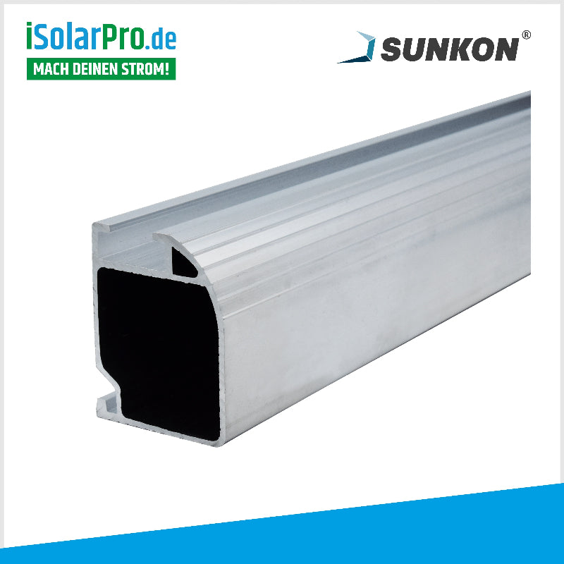 SUNKON Unterkonstruktion KOMPLETTSET für 2x PV-Module in Reihe Hochkant Ziegeldach