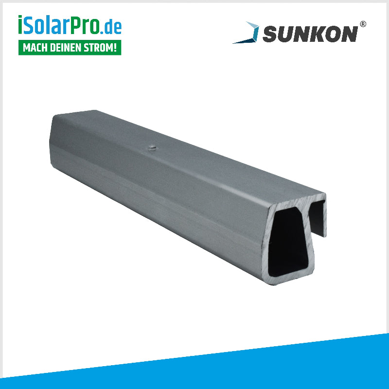SUNKON Unterkonstruktion KOMPLETTSET für 7x PV-Module in Reihe Hochkant Ziegeldach