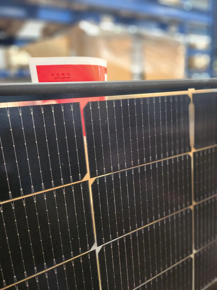 500W HUXPOWER® HPTB500 – Bifaziales N-Type Solarmodul · Transparent Doppelglas.