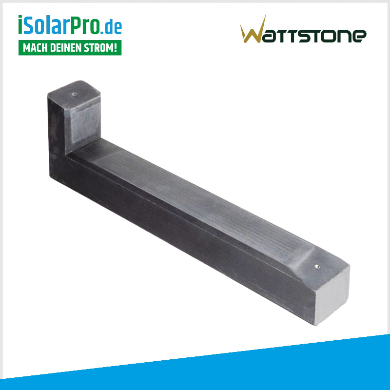 WATTSTONE 10° PV-Aufständerung für 2-PV Module im Ost-West Aufbau inkl. Klemmen und Bautenschutzmatten