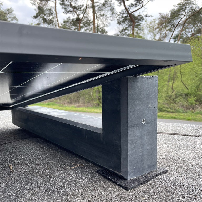 10 Grad V2 Coating Wattstone Flachdach Aufständerung aus Feinbeton für PV Solarmodule