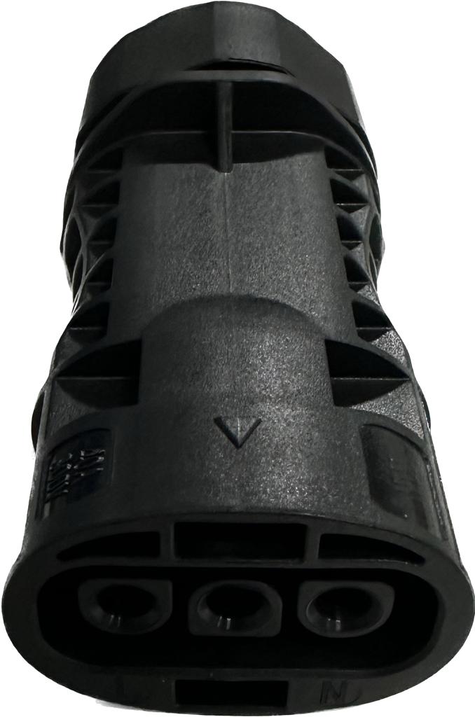 iSolarPro AC Stecker Anschluss Steckergehäuse schwarz Zubehör für Photovoltaik-Systeme