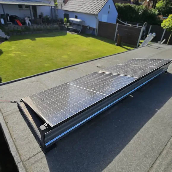 Windleitblech für Wattstone 10° Bauteil ist speziell auf die PV-Aufständerung