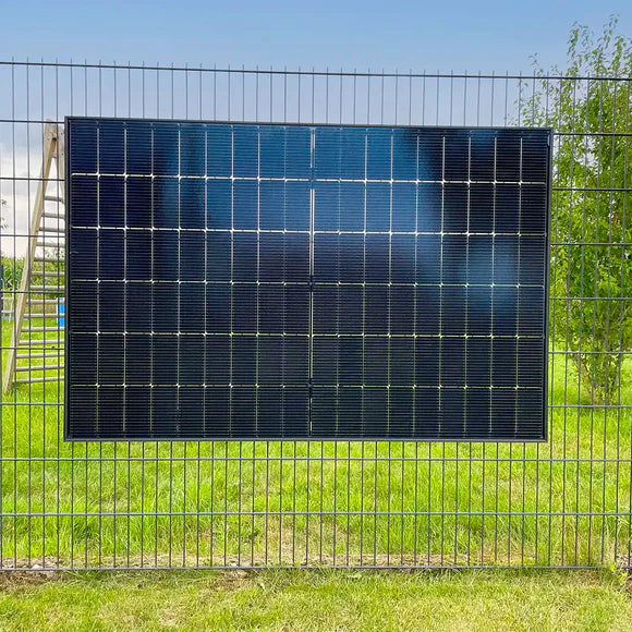ZaunPV Wattstone Montagepaket für 2 x PV-Modul  Stahl Schwarz